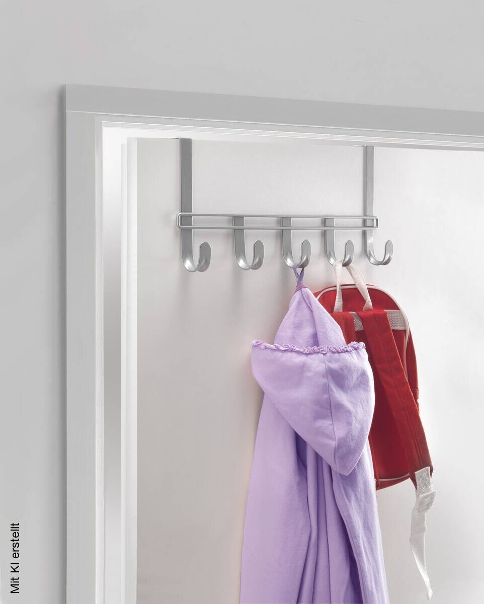 Metaltex Türgarderobe silber Metall L: ca. 38 cm