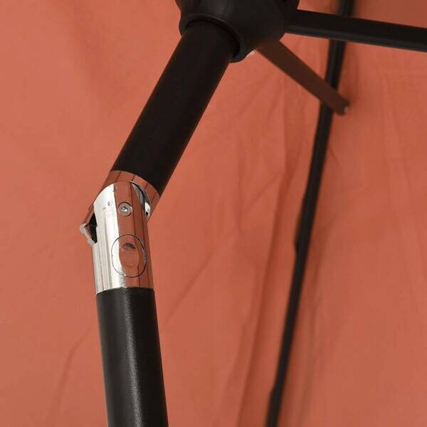 vidaXL Sonnenschirm terracotta Polyester B/H/L: ca. 200x252x300 cm