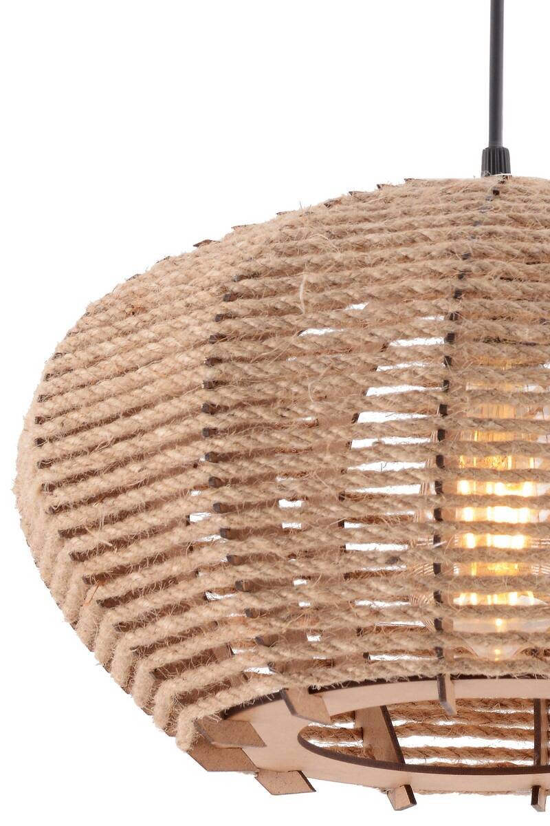 Opviq Pendelleuchte Ellipse creme B/H/T/L/D: ca. 35x65x35x35x35 cm E27 1 Brennstellen