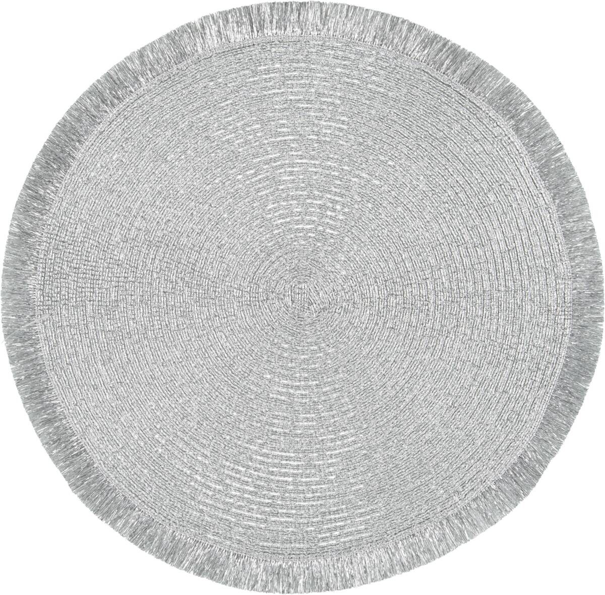 Platzset silber PVC D: ca. 36 cm