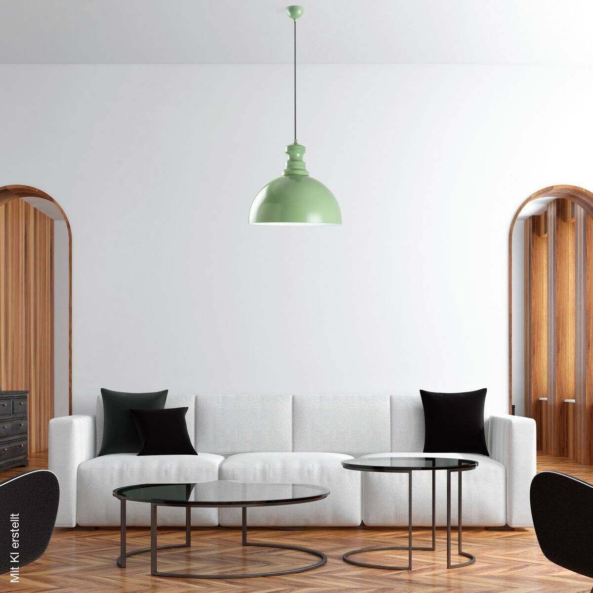 Opviq Pendelleuchte minze B/H/T: ca. 40x134x40 cm E27 1 Brennstellen