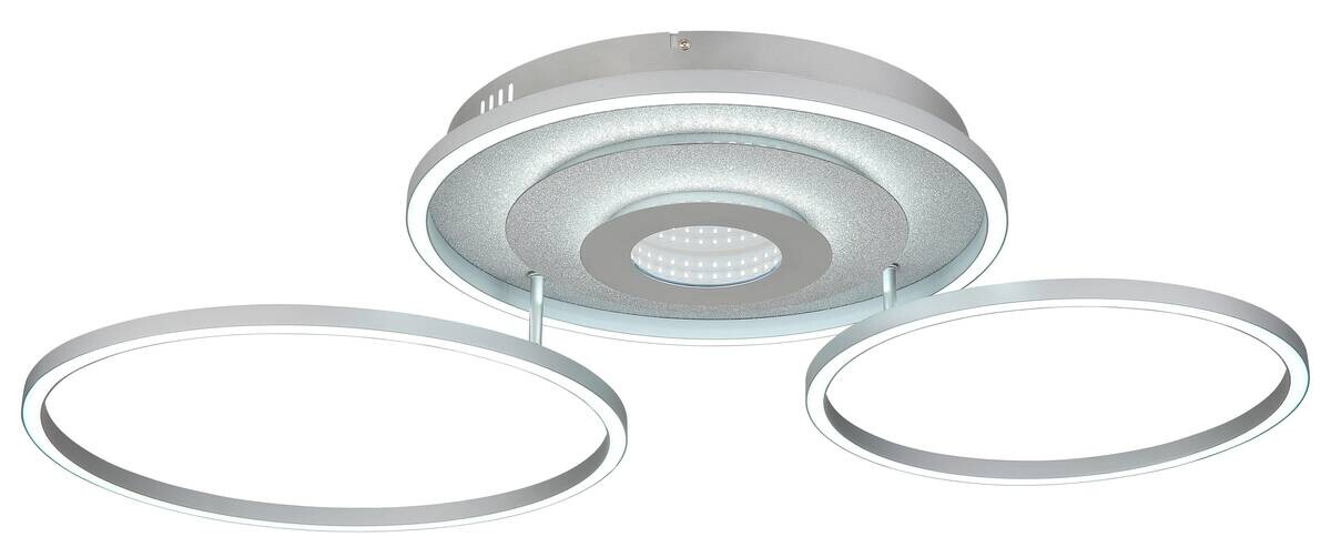 GLOBO LED-Deckenleuchte silber Aluminium Metall B/H/L: ca. 57x11,5x99,2 cm 1 Brennstellen
