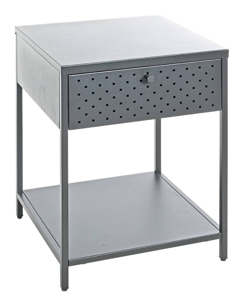 Beistelltisch grau B/H/T: ca. 40x53x40 cm