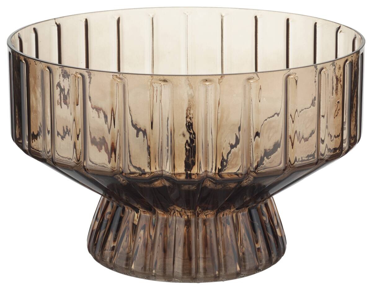 POCOline Schale braun Glas H/D: ca. 15x24 cm
