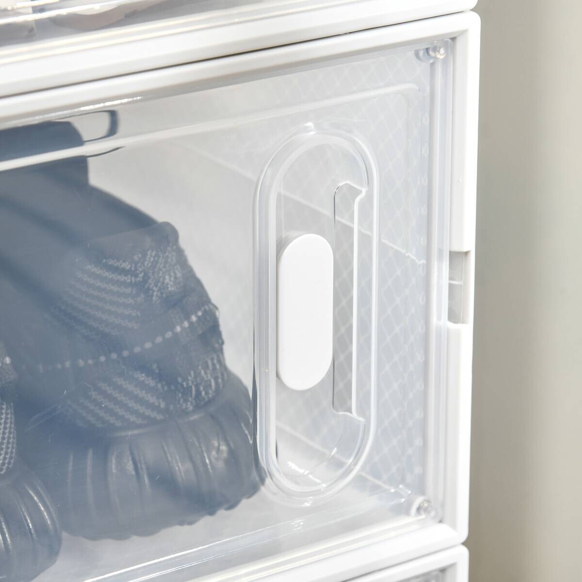 HOMCOM Schuhregal transparent Polypropylen B/H/L: ca. 35x25x19 cm