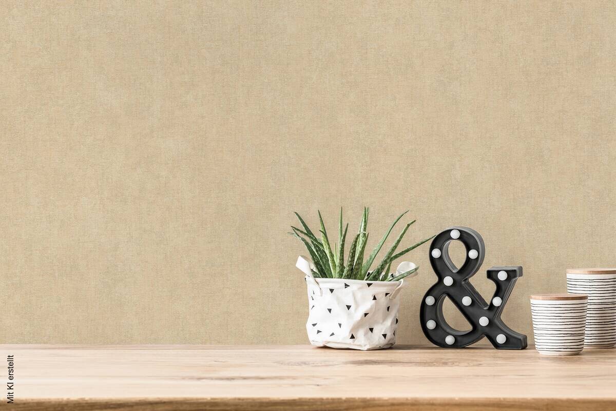 A.S.Creation Vliestapete beige B/H/D: ca. 53x1005x8,3 cm