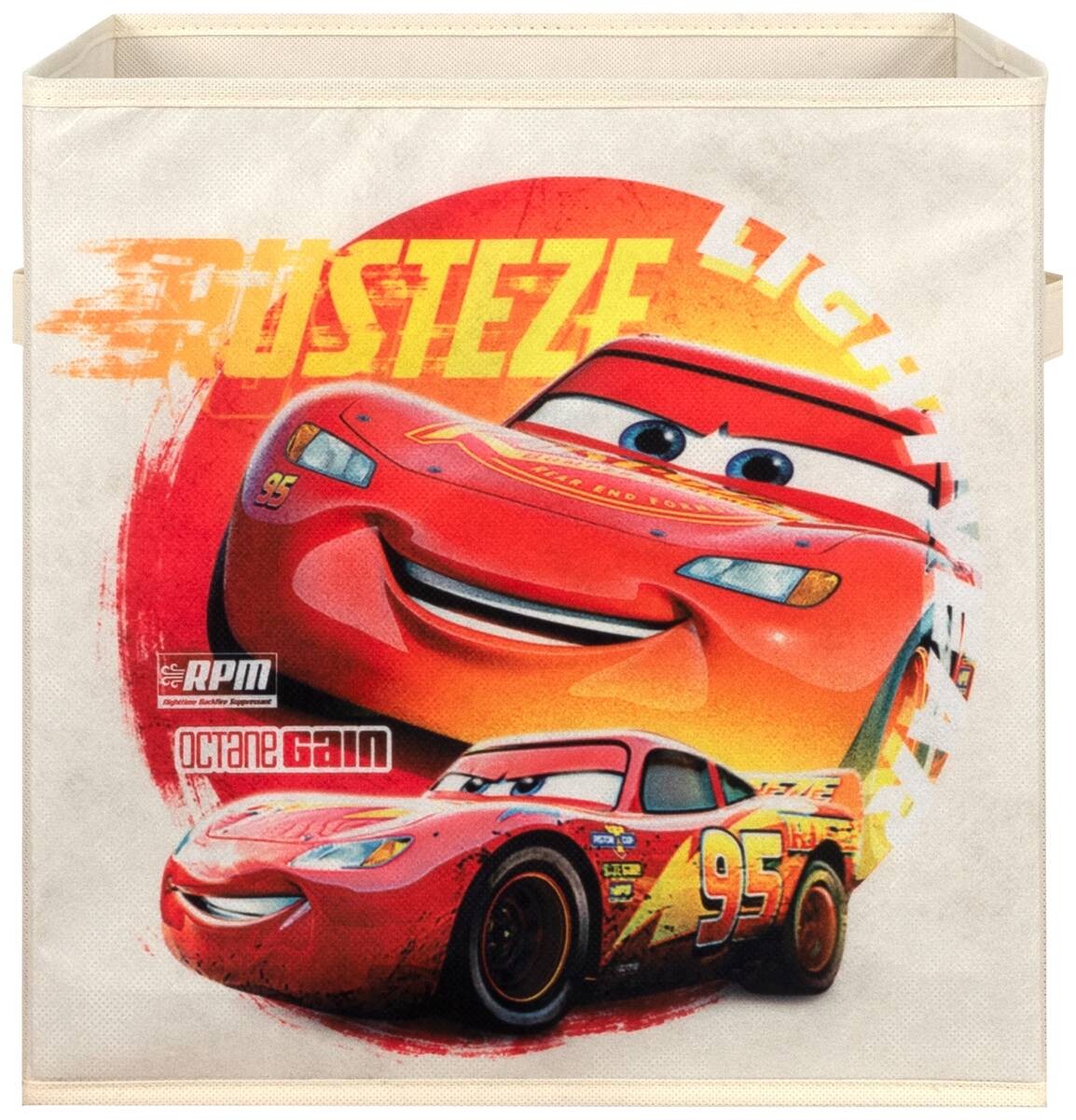 Stoffbox Cars beige B/H/T: ca. 32x32x32 cm