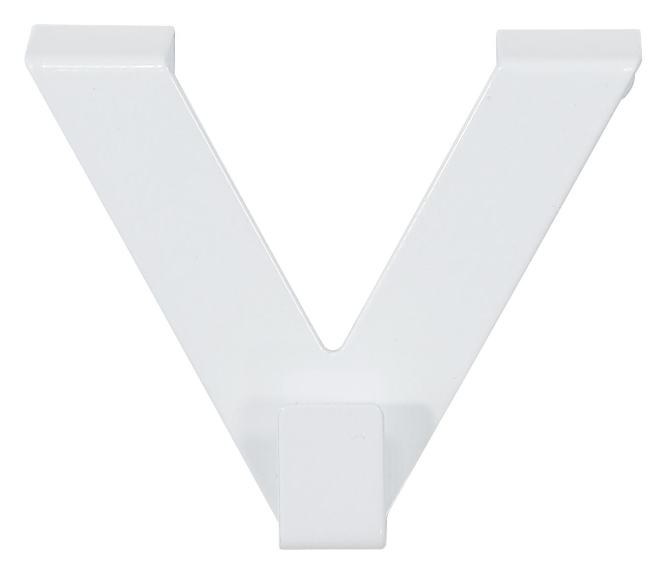 POCOline V-Haken weiß Metall 2er Pack