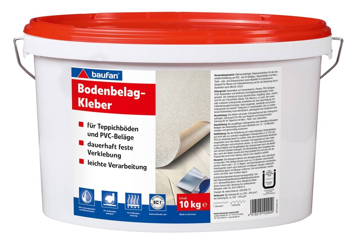 Baufan Kleber reicht für ca. 30qm Multi