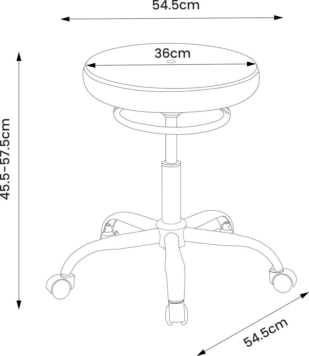 Drehstuhl Jessi schwarz