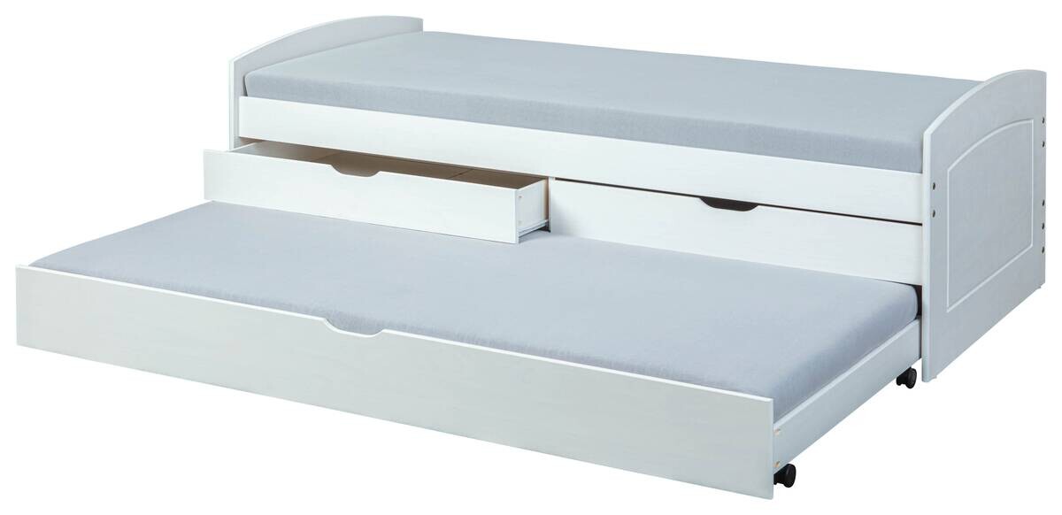 Funktionsbett RIED 90x200 weiß