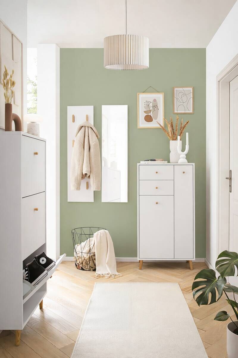 Hakenleiste Bjarne weiß B/H/T: ca. 30x110,6x2,6 cm