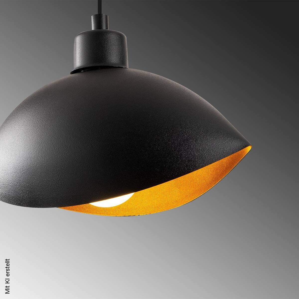 Opviq Pendelleuchte schwarz Metall B/H/T/L: ca. 28x112x15x28 cm E27 1 Brennstellen