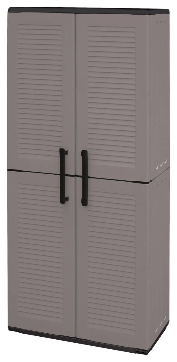 ArtPlast Kunststoffschrank Easy grau B/H/T: ca. 68x163x37 cm