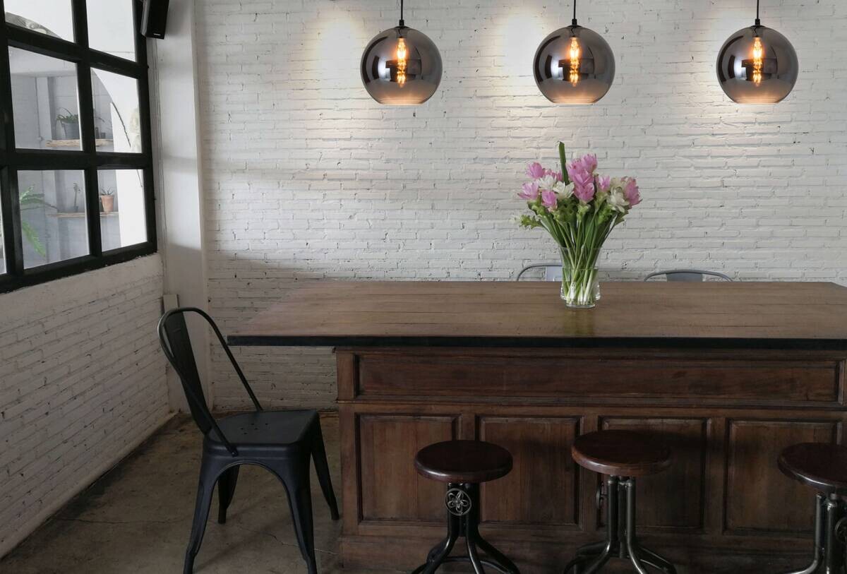 Näve Leuchten Pendelleuchte 6126797 anthrazit Metall Glas B/H/T: ca. 25x125x25 cm E27 1 Brennstellen