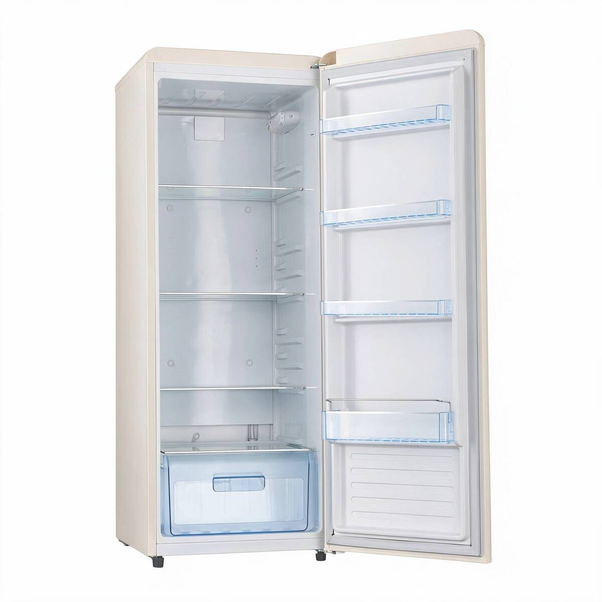 POCOline Retro Kühlschrank RKS146-238ECG EEK: E Spektrum: A bis G Kühlen: 238 40dB creme B/H/T: ca. 54,6x145,5x62,6 cm
