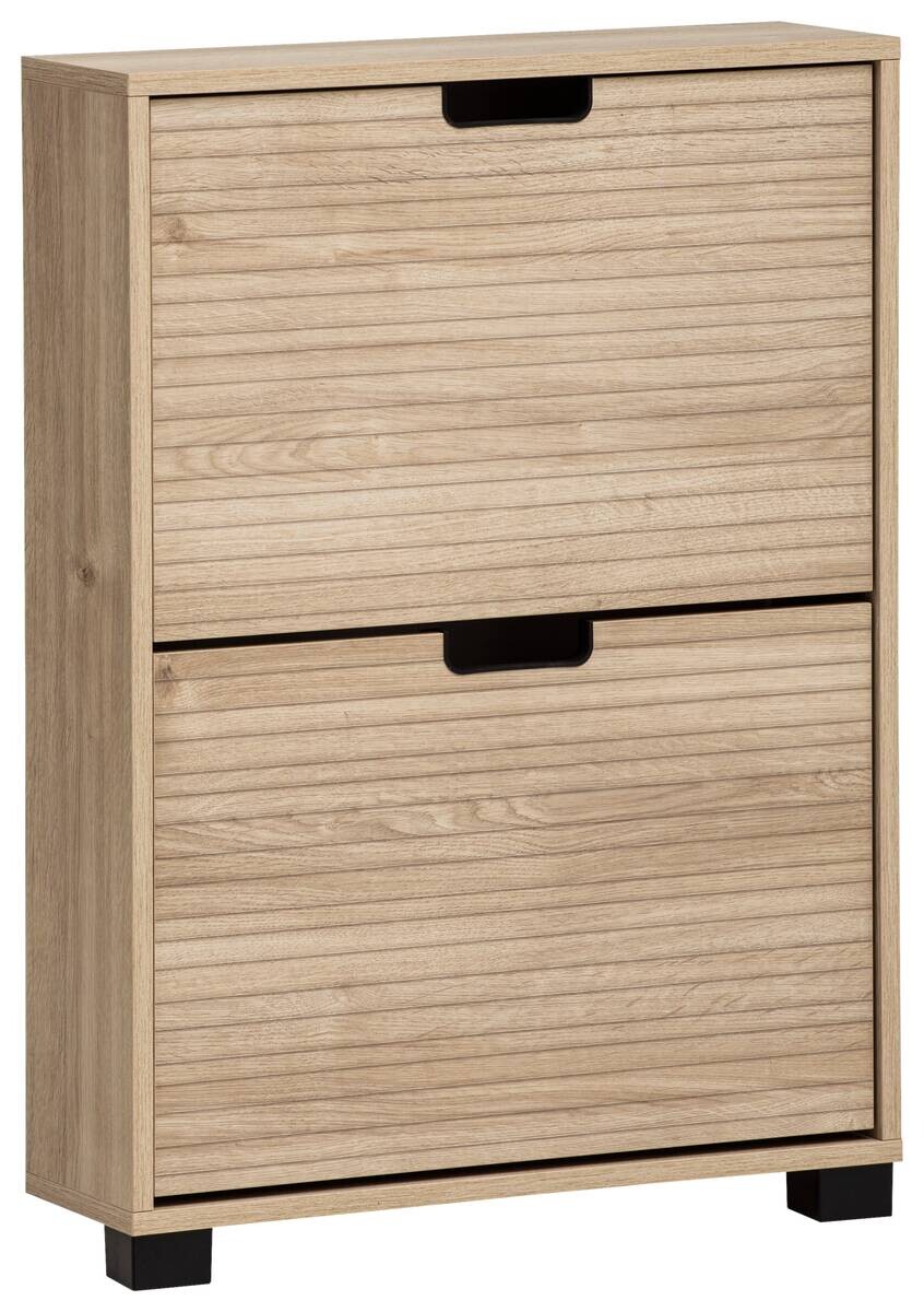 Schuhkipper Emmik Eiche Eiche weiß Nachbildung B/H/T: ca. 59,8x85,2x19,55 cm