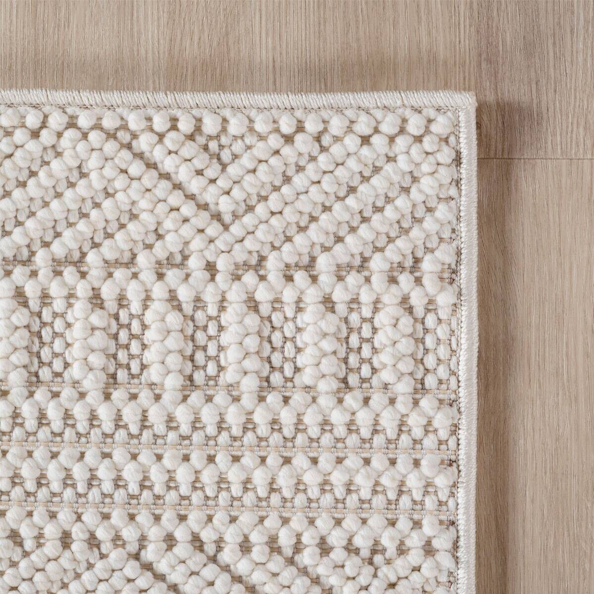 Ayyildiz Kurzflorteppich HELIX creme B/H/L: ca. 60x0,7x110 cm