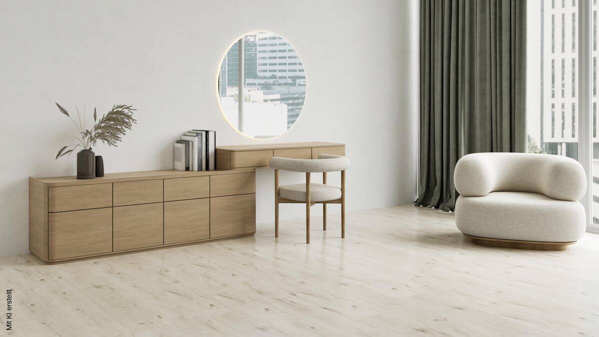 Click-Vinylboden Kindl ca. 2,782 m² im Paket B/L: ca. 22,8x122 cm pro Paket