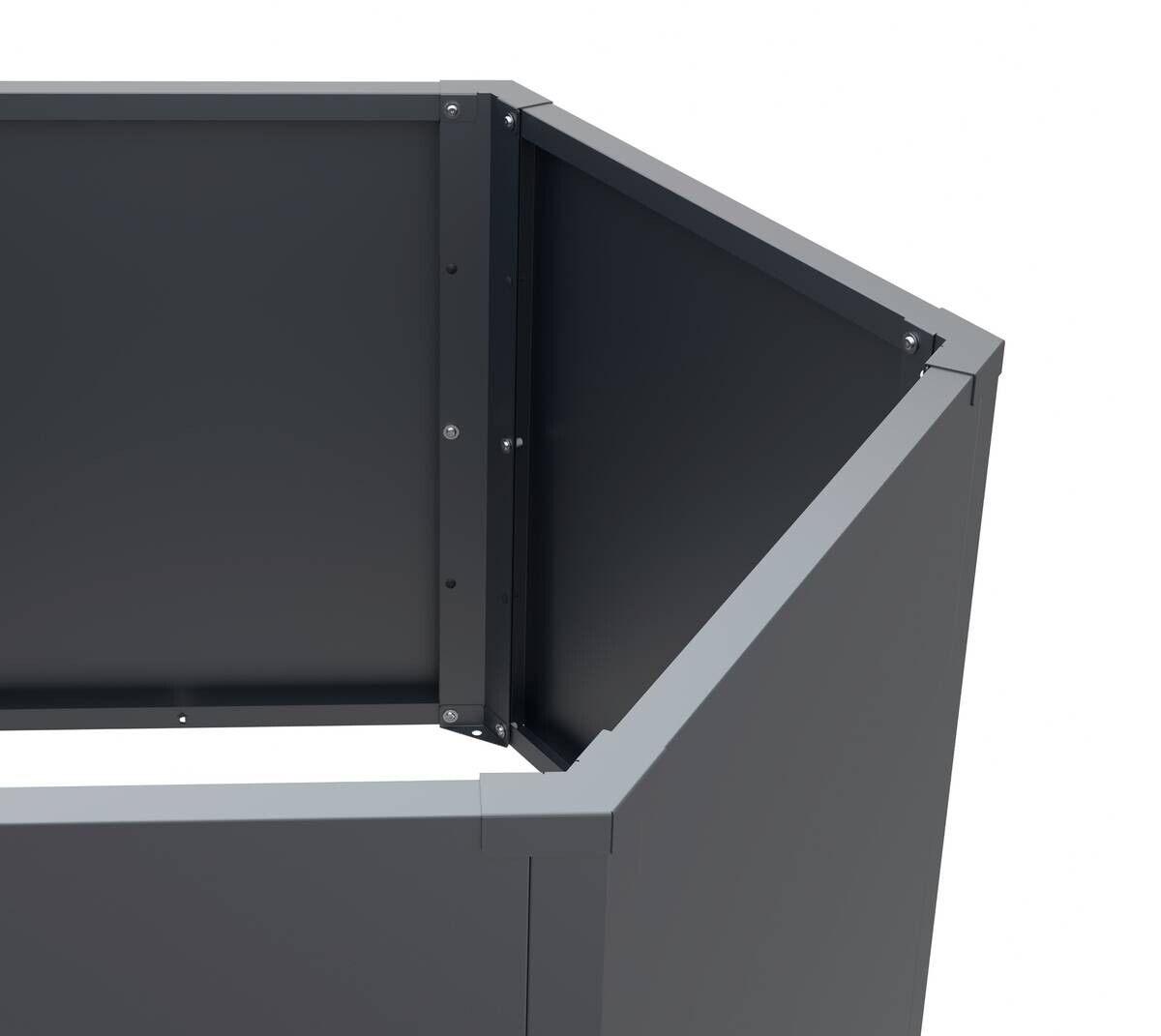 Westmann Hochbeet Varia anthrazit Metall B/H/L: ca. 100x77x100 cm