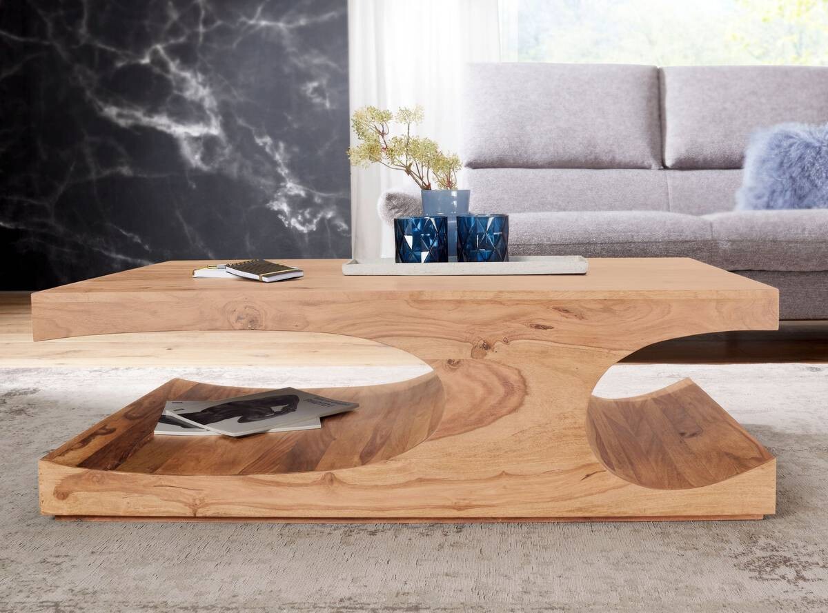 Wohnling Couchtisch braun B/H/T: ca. 118x38x70 cm