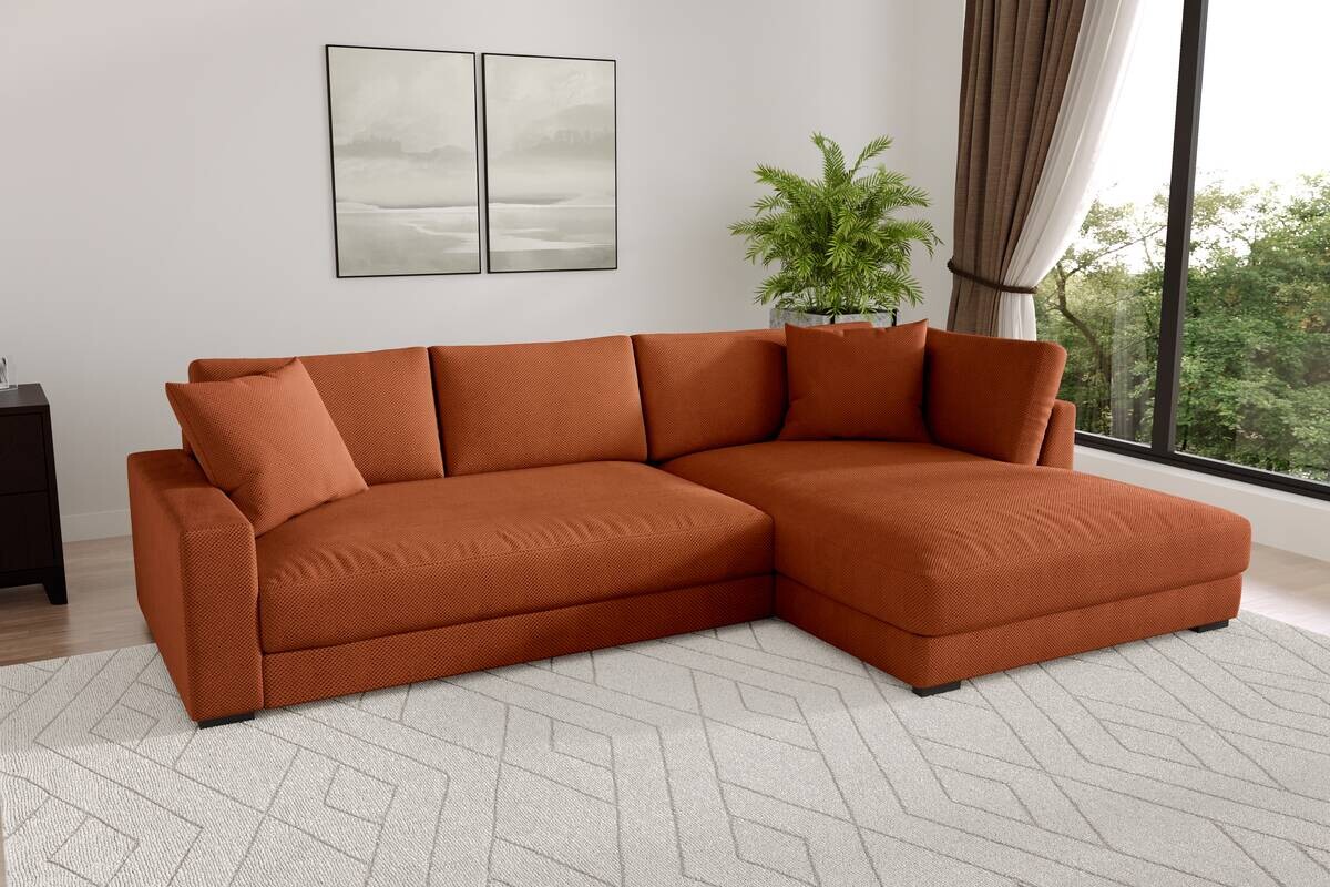 Ecksofa terra Microfaser B/H/T: ca. 300x83x190 cm