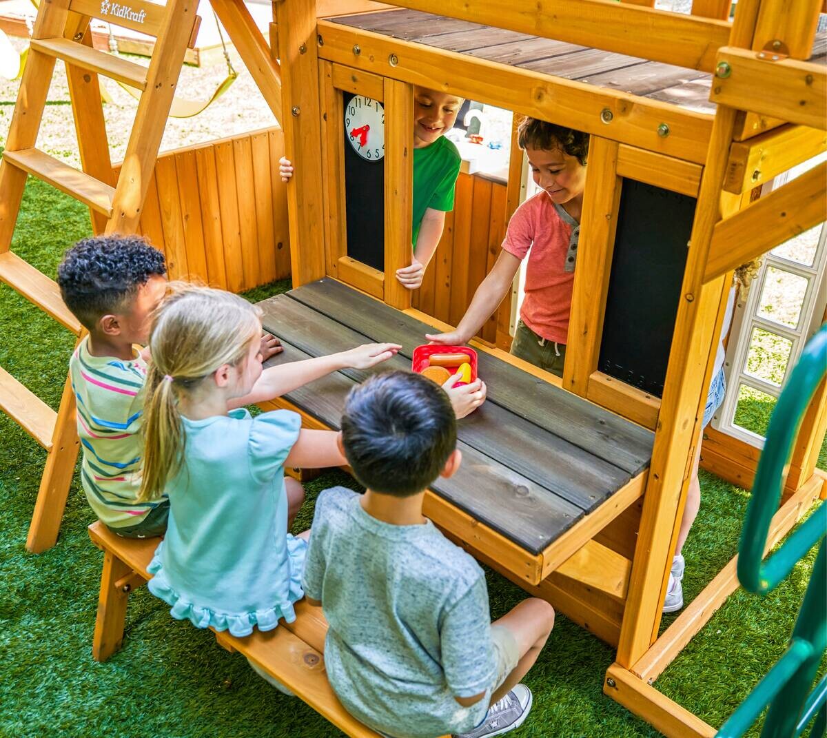 Zwerkules Spielturm Bolzo natur B/H/L: ca. 675x280x347 cm