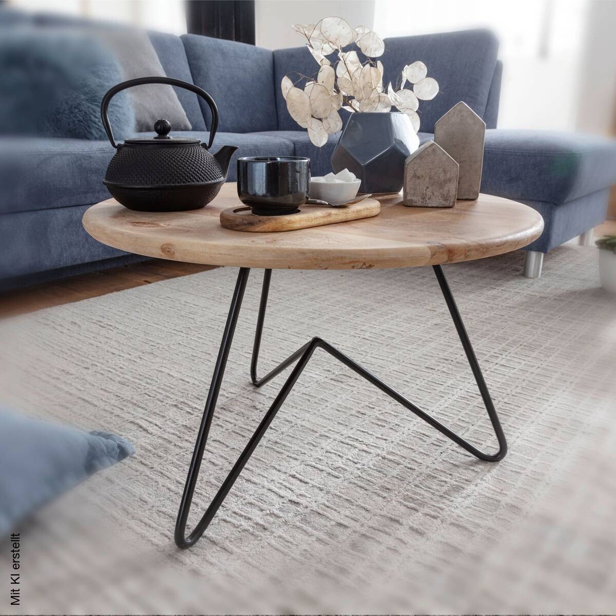 Couchtisch braun B/H/T: ca. 60x39x60 cm