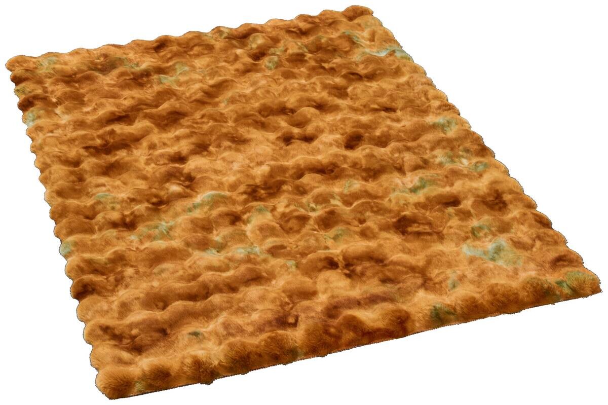 Fellimitat Moyo Batik gold B/L: ca. 160x230 cm