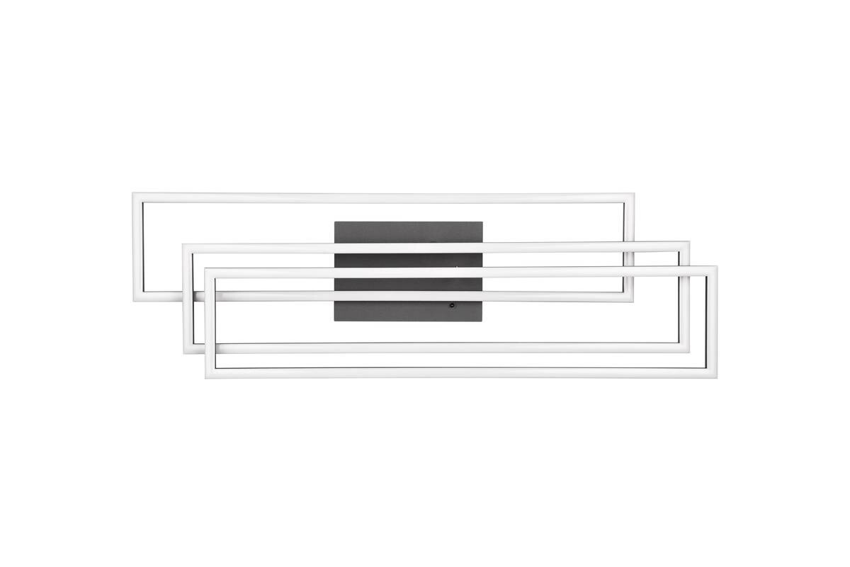 Reality LED-Deckenleuchte R64423132 Corso schwarz Metall B/H/T: ca. 66x10x60 cm 1 Brennstellen