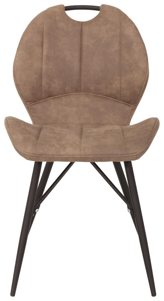 Stuhl Kate 4er Set schlamm Vintage Microfaser B/H/T: ca. 50x86x56 cm