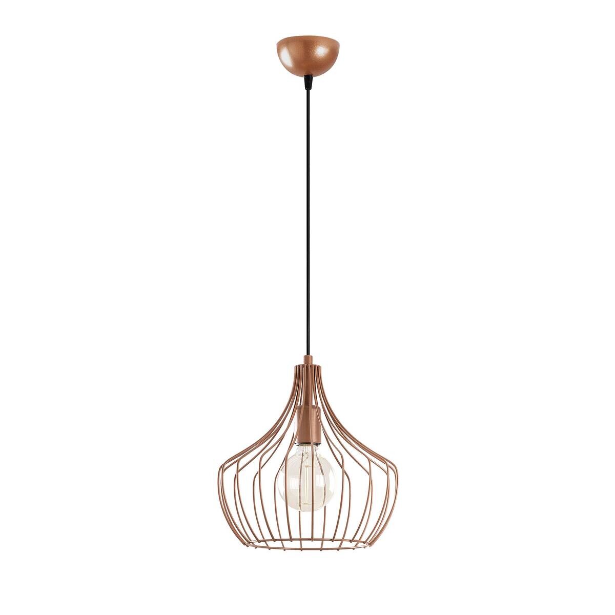 Opviq Pendelleuchte Mezopotamya Kupfer B/H/T/L/D: ca. 27x126x27x27x27 cm E27 1 Brennstellen