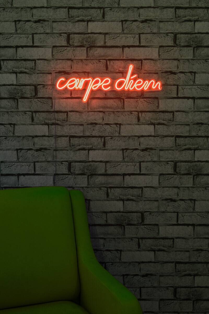 Opviq LED-Wandleuchte rot PVC B/H/T/L: ca. 53x20x2x53 cm