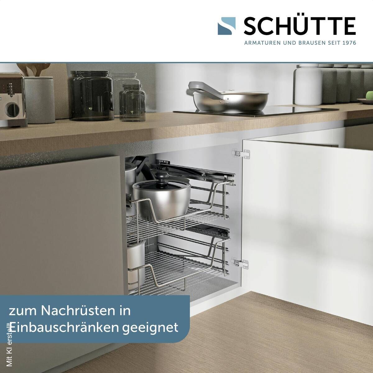 Eyckhaus Teleskopschublade Chrom Chrom