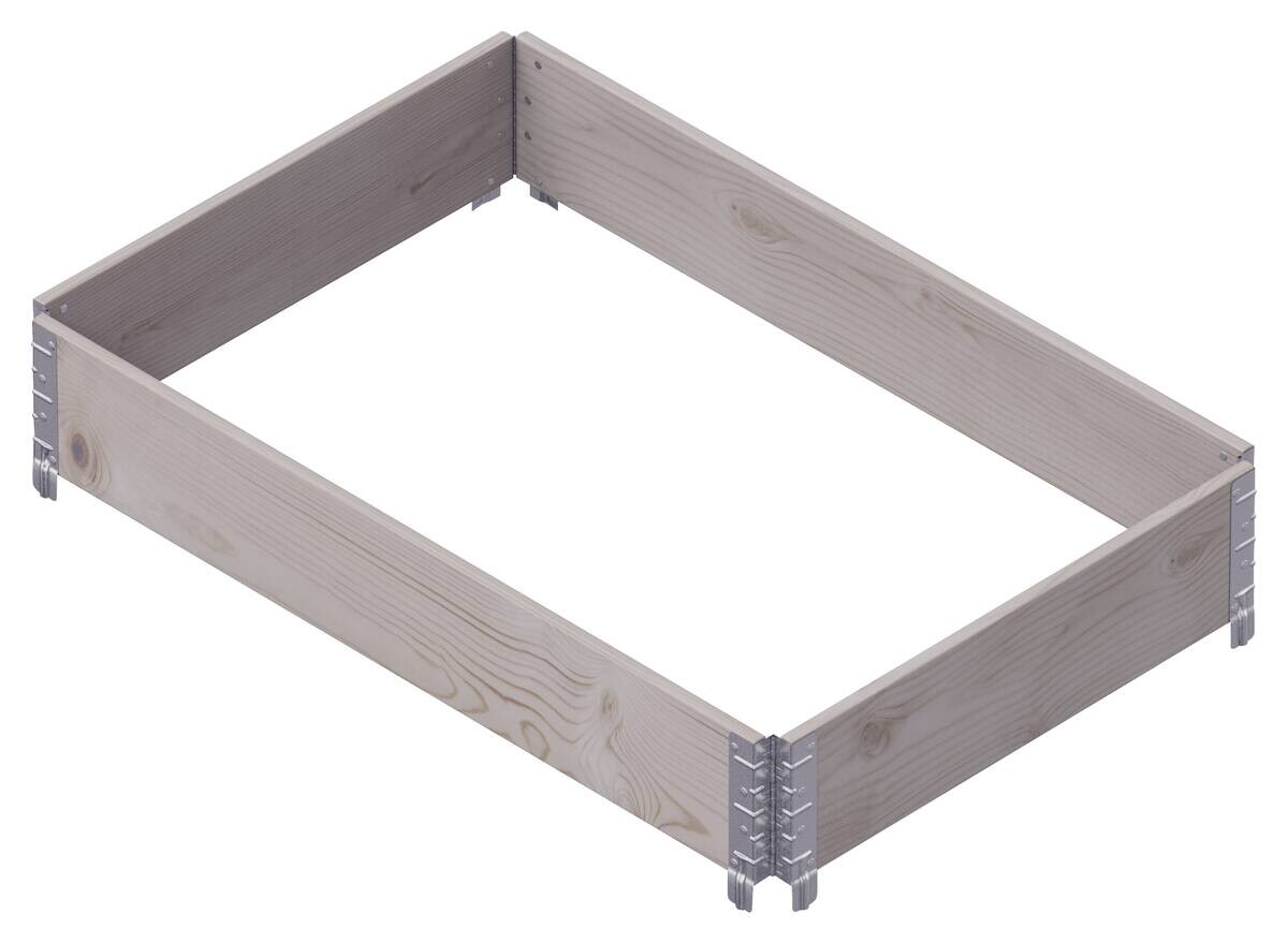 UPYARD Hochbeet INDUSTRIAL grau Holz B/L: ca. 80x120 cm