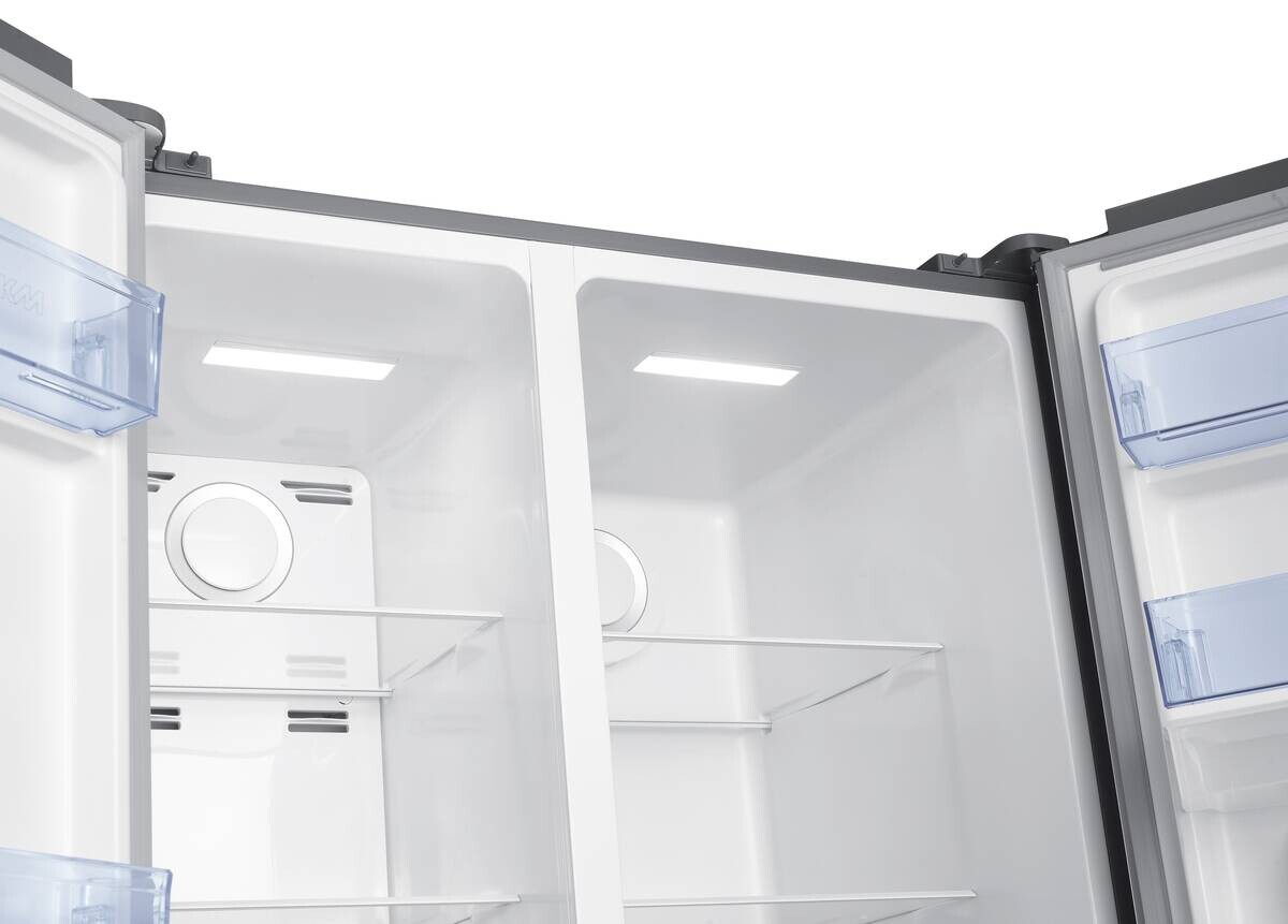 PKM Side-by-Side SBSKS6.15E Inox B/H/T: ca. 90x177x66 cm