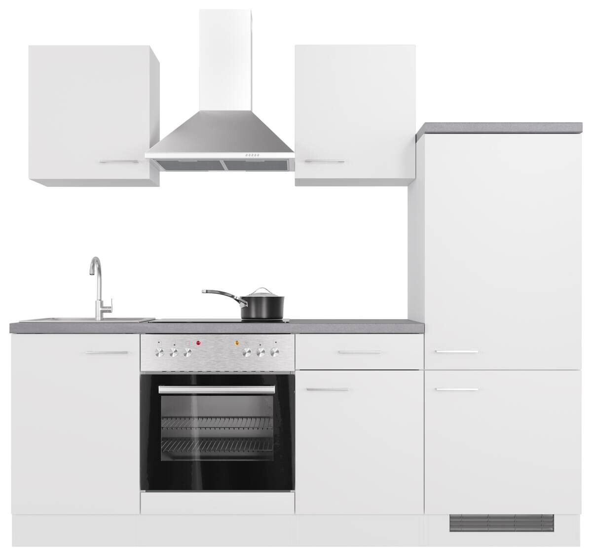 Küchenblock Vita weiß matt B/H/T: ca. 220x200x60 cm