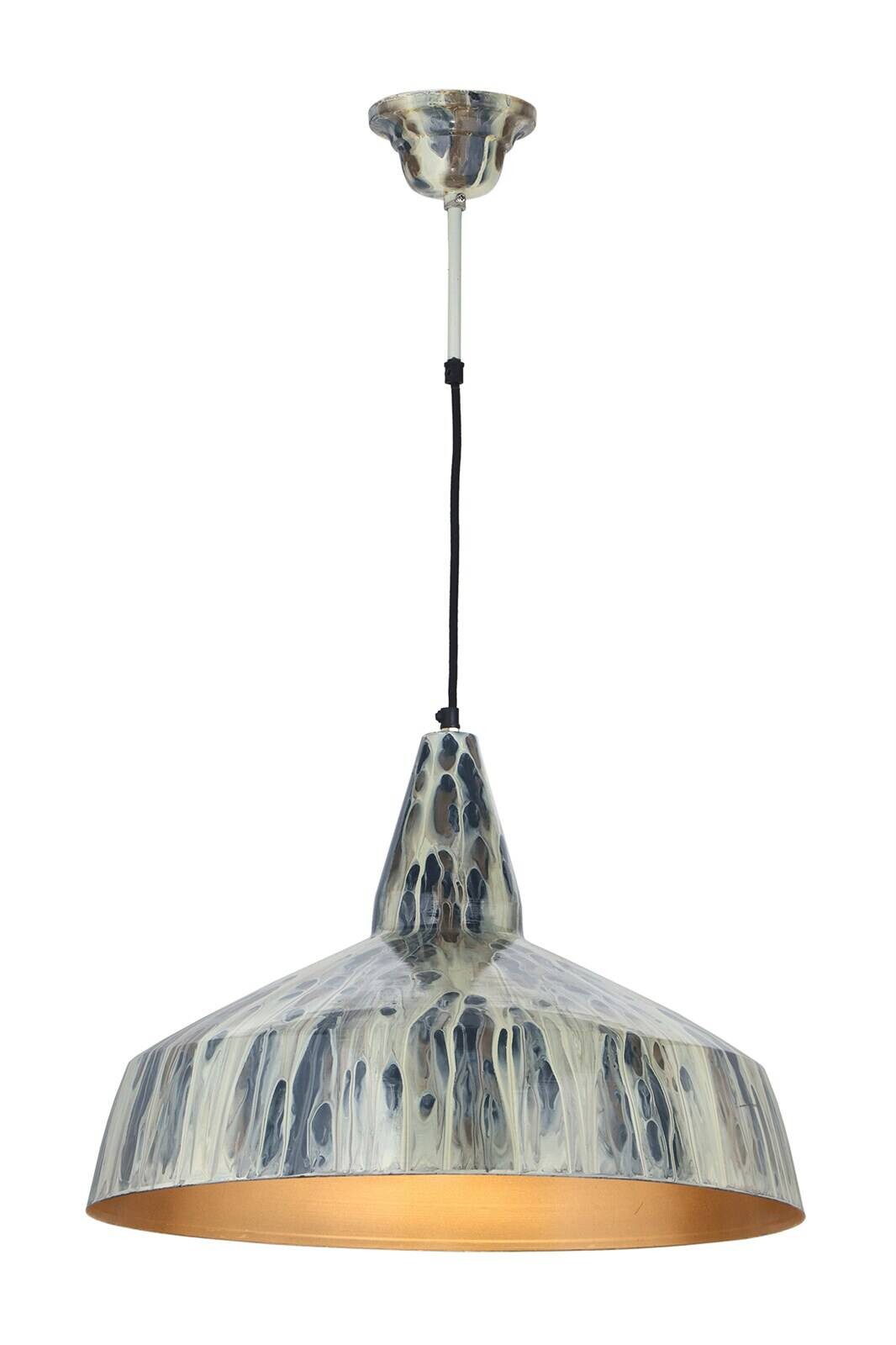 Kayoom Pendelleuchte creme Eisen B/H/L: ca. 49,5x33x49,5 cm E27 1 Brennstellen