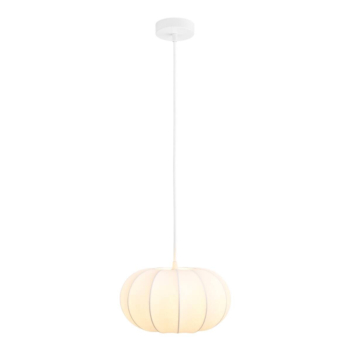 Housenordic Pendelleuchte Coventry weiß Aluminium Holz H/D: ca. 15,5x28 cm E27 1 Brennstellen