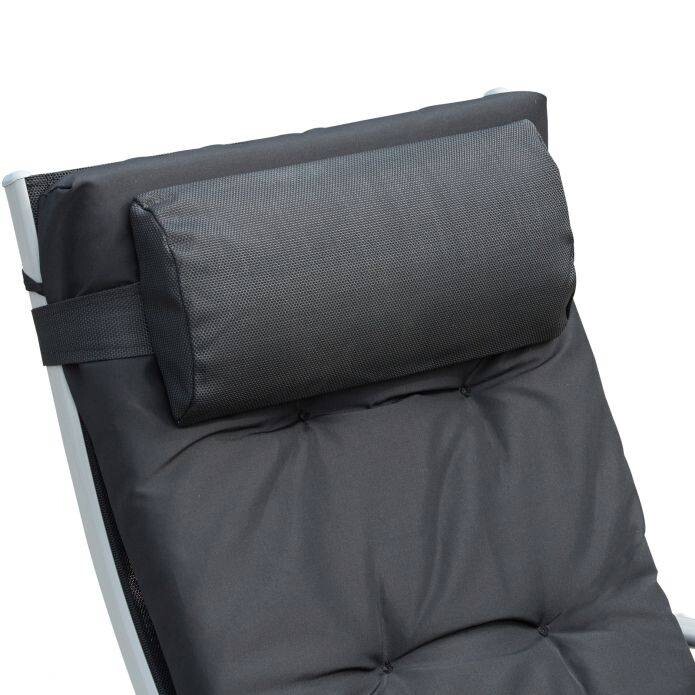 Outsunny Sonnenliege schwarz Metall B/H/L: ca. 64x101x180 cm