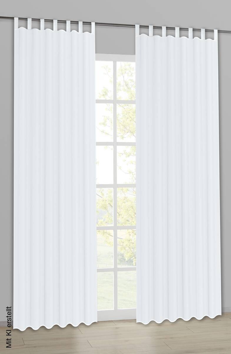 POCOline Kombivorhang Nouveau weiß B/L: ca. 140x245 cm