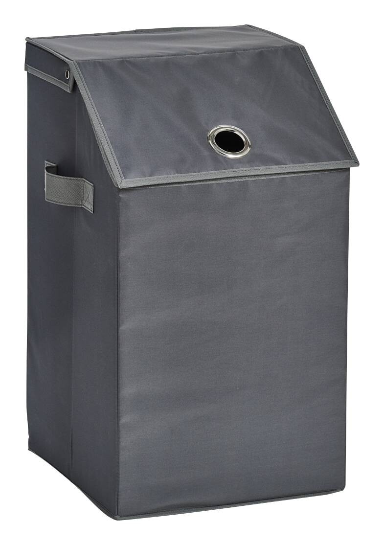 Zeller Wäschesammler anthrazit Polyester B/H/L: ca. 34x60x34 cm