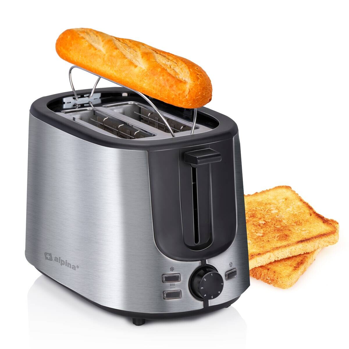 alpina Toastautomat silber Edelstahl