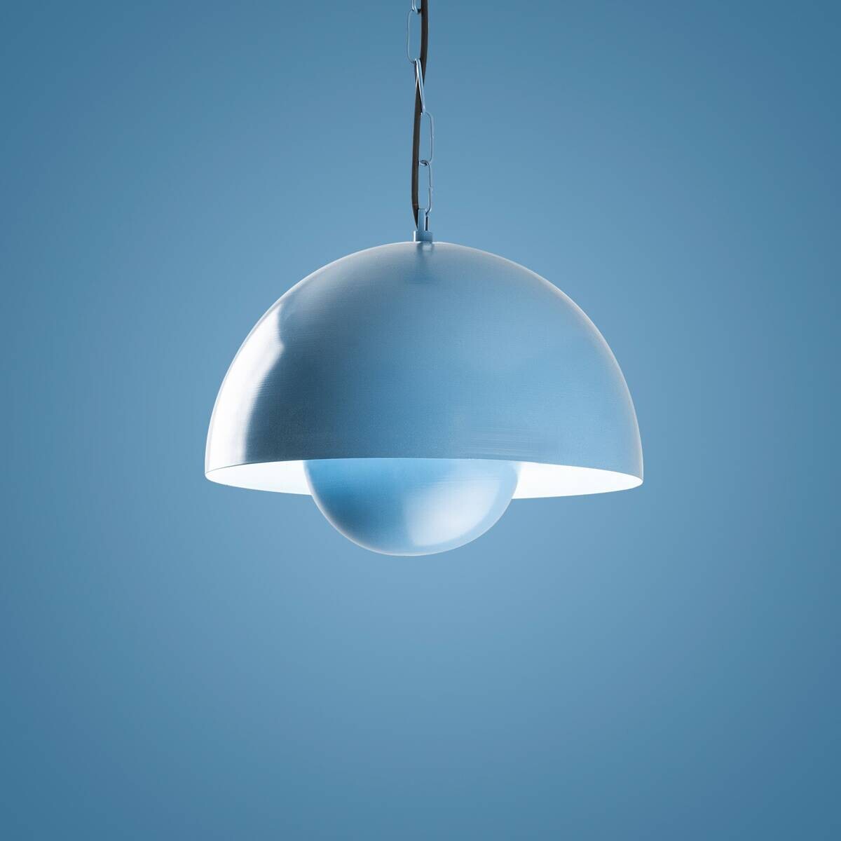 Opviq Pendelleuchte blau B/H/T: ca. 30x70x30 cm E27 1 Brennstellen