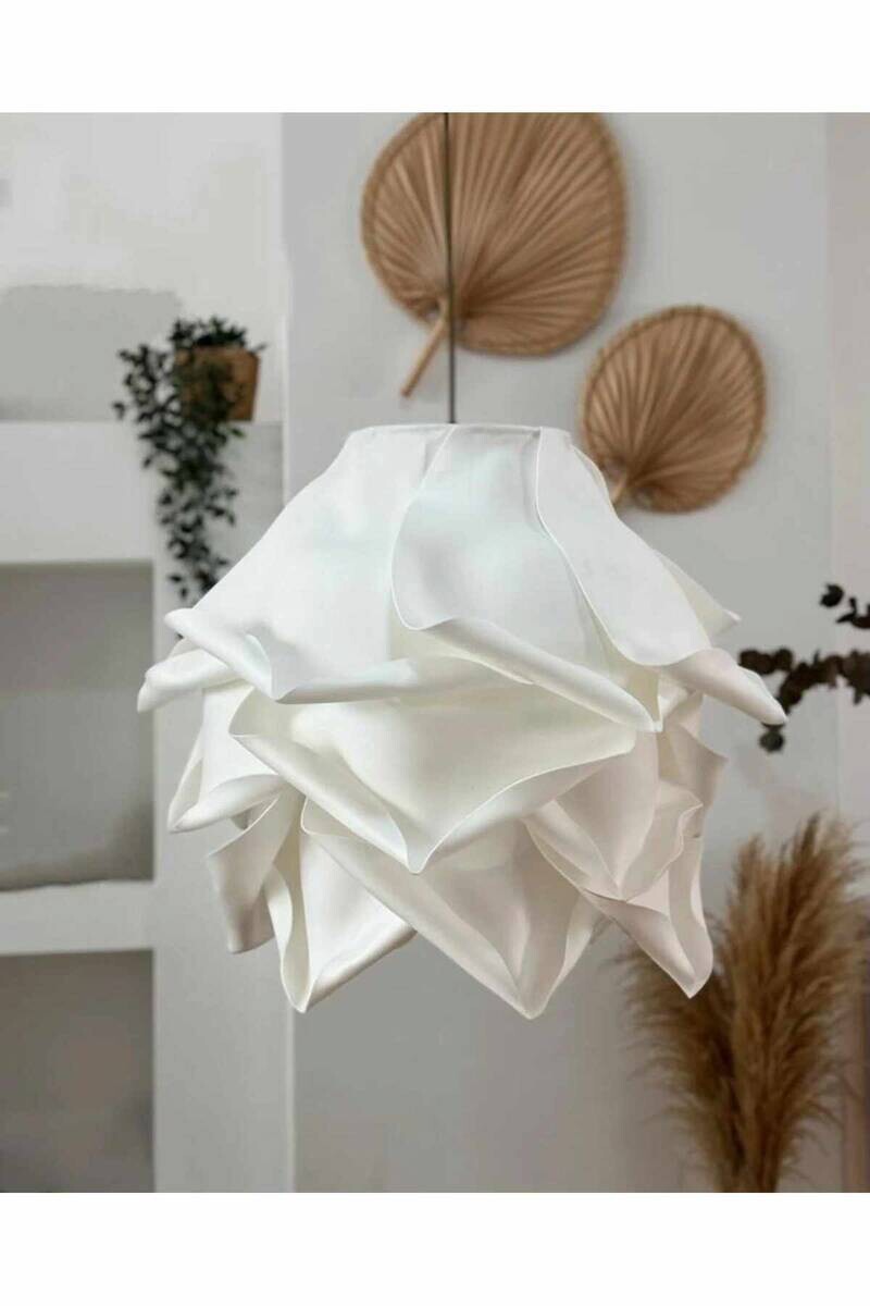 Opviq Pendelleuchte weiß Kunststoff B/H/T/L/D: ca. 58x125x58x58x58 cm E27 1 Brennstellen