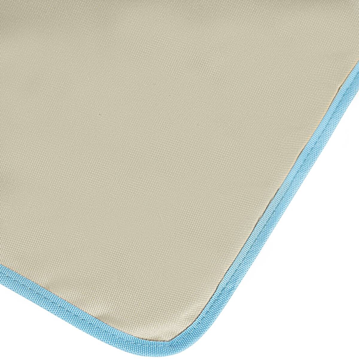 Outsunny Strandliege 2er Set hellblau Stahl B/H/L: ca. 53x35x124 cm