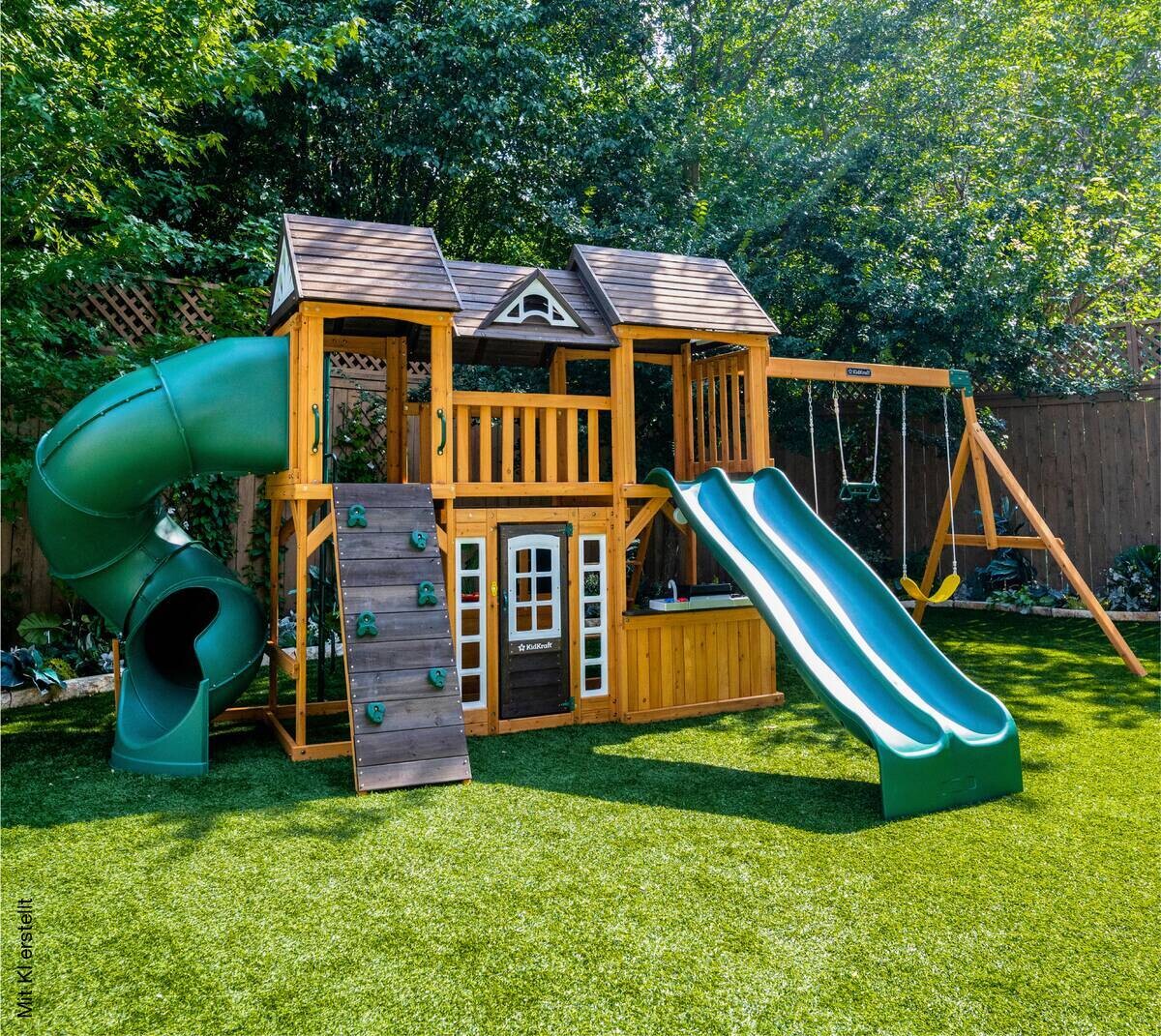 Zwerkules Spielturm Bolzo natur B/H/L: ca. 675x280x347 cm