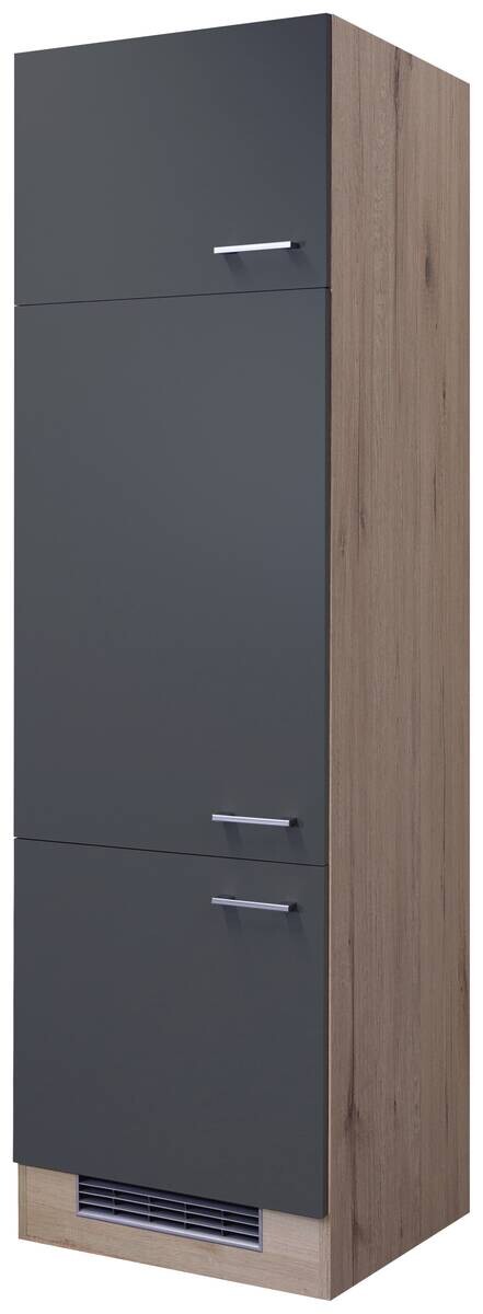 Kühlumbauschrank Morena grau matt B/H/T: ca. 60x168,5x60 cm | grau | 60,00/168,50/60,00 cm