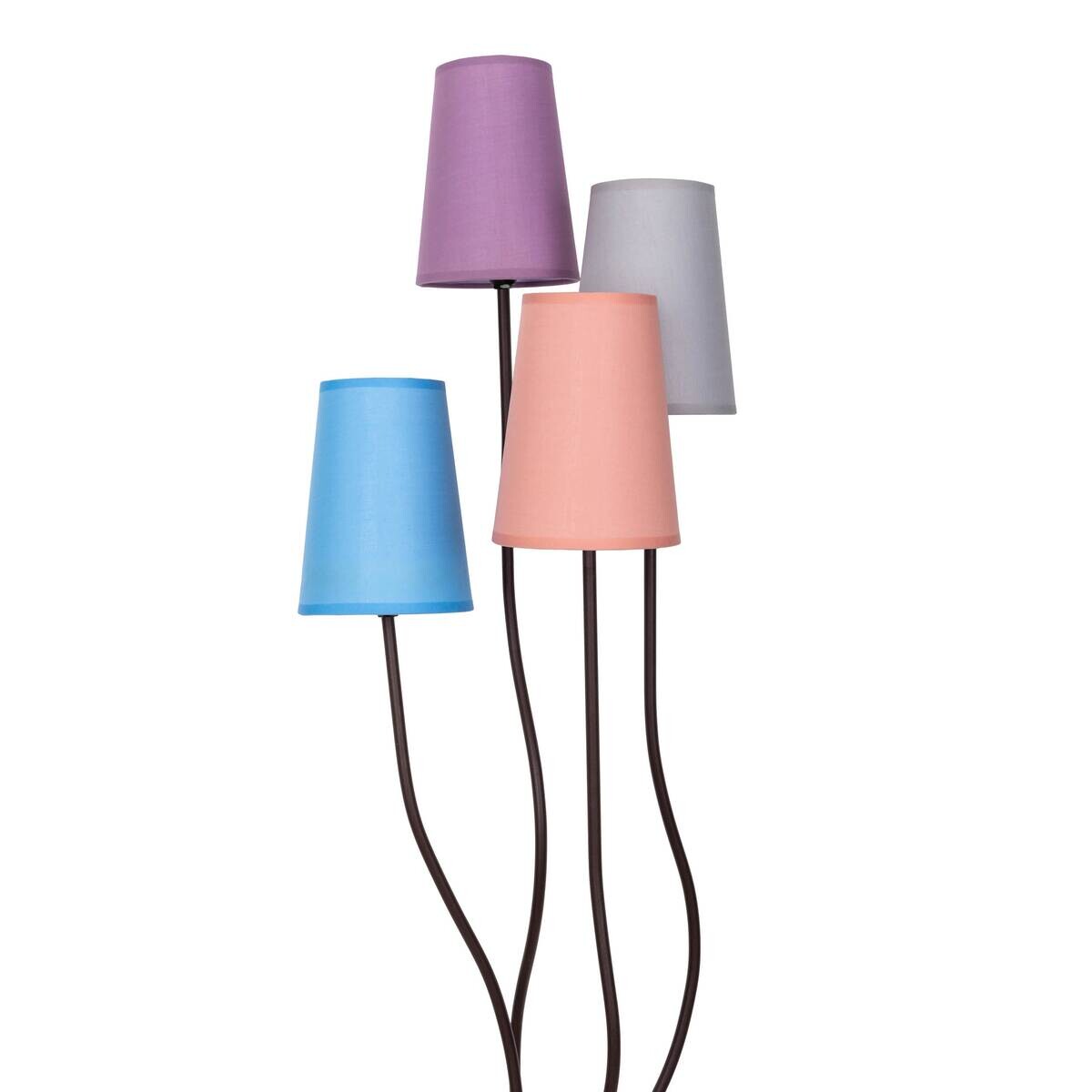 Näve Leuchten Stehlampe 2040962 multicolor Textil Metall B/H/T: ca. 34x138x43 cm 4 Brennstellen