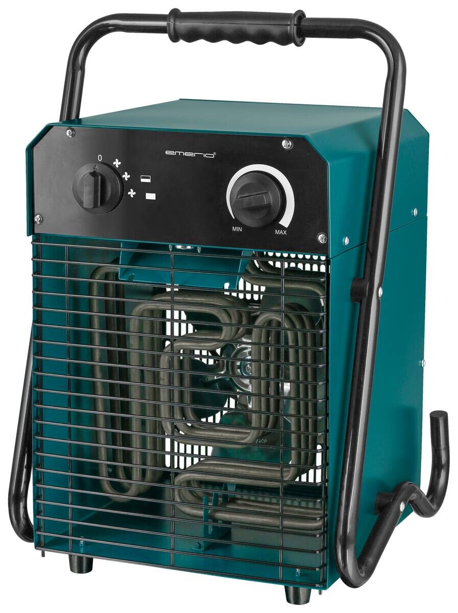 Heizlüfter blau Kunststoff Metall B/H/L: ca. 29,5x45,8x29,5 cm ca. 5000 W